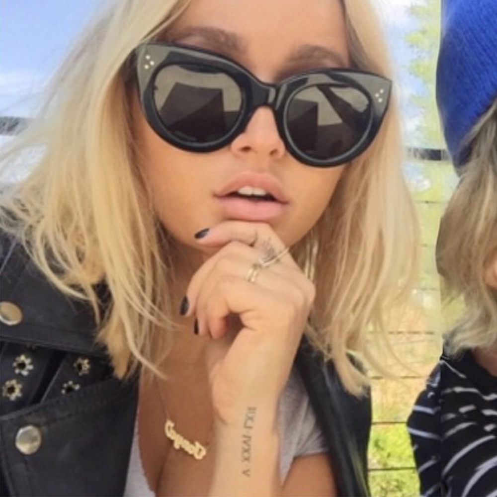 CÈLINE ROUND CATEYE SUNGLASSES